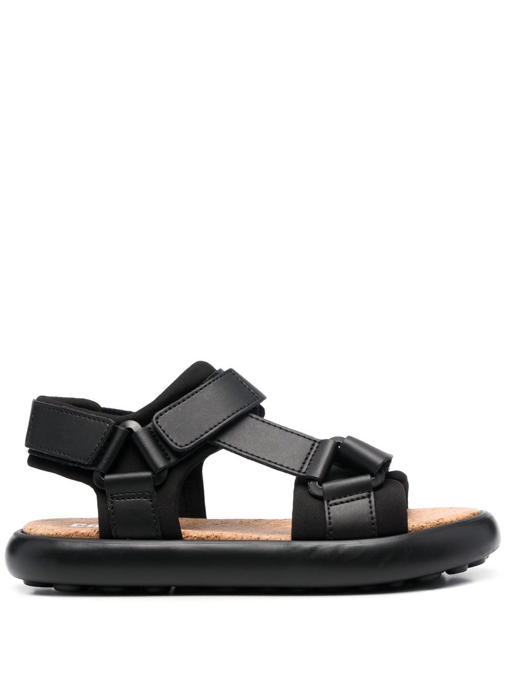 Camper branded cork insole sandals - Black von Camper