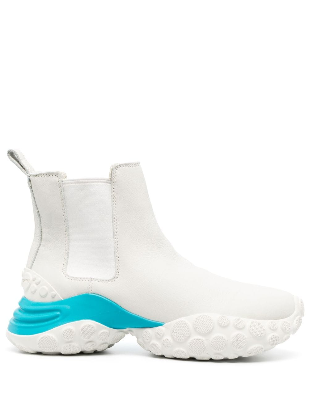 Camper contrasting-sole leather boots - White von Camper