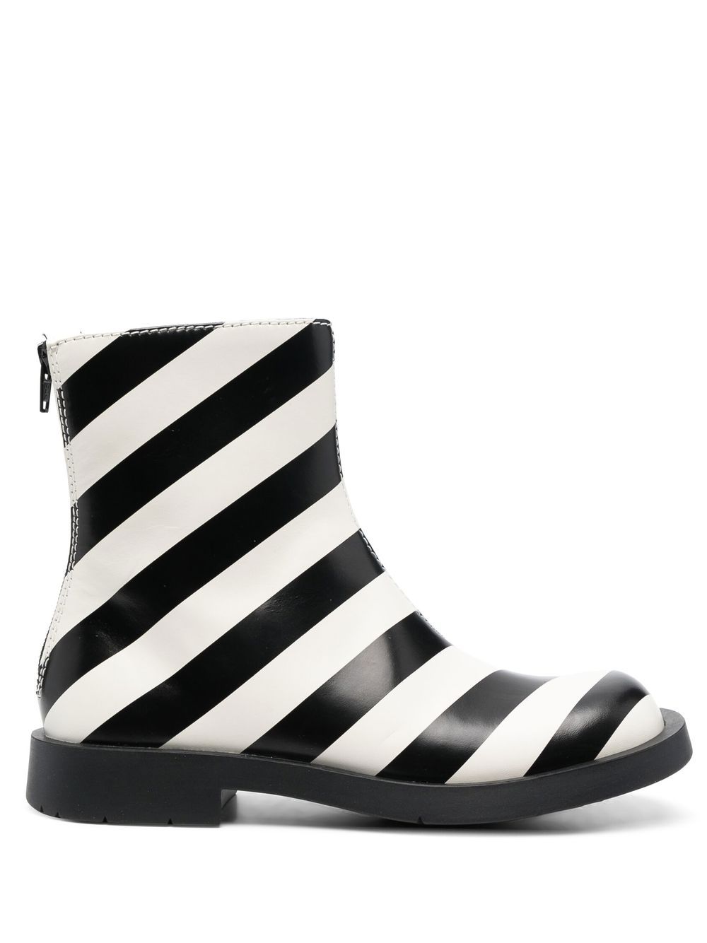 Camper striped ankle boots - Black von Camper