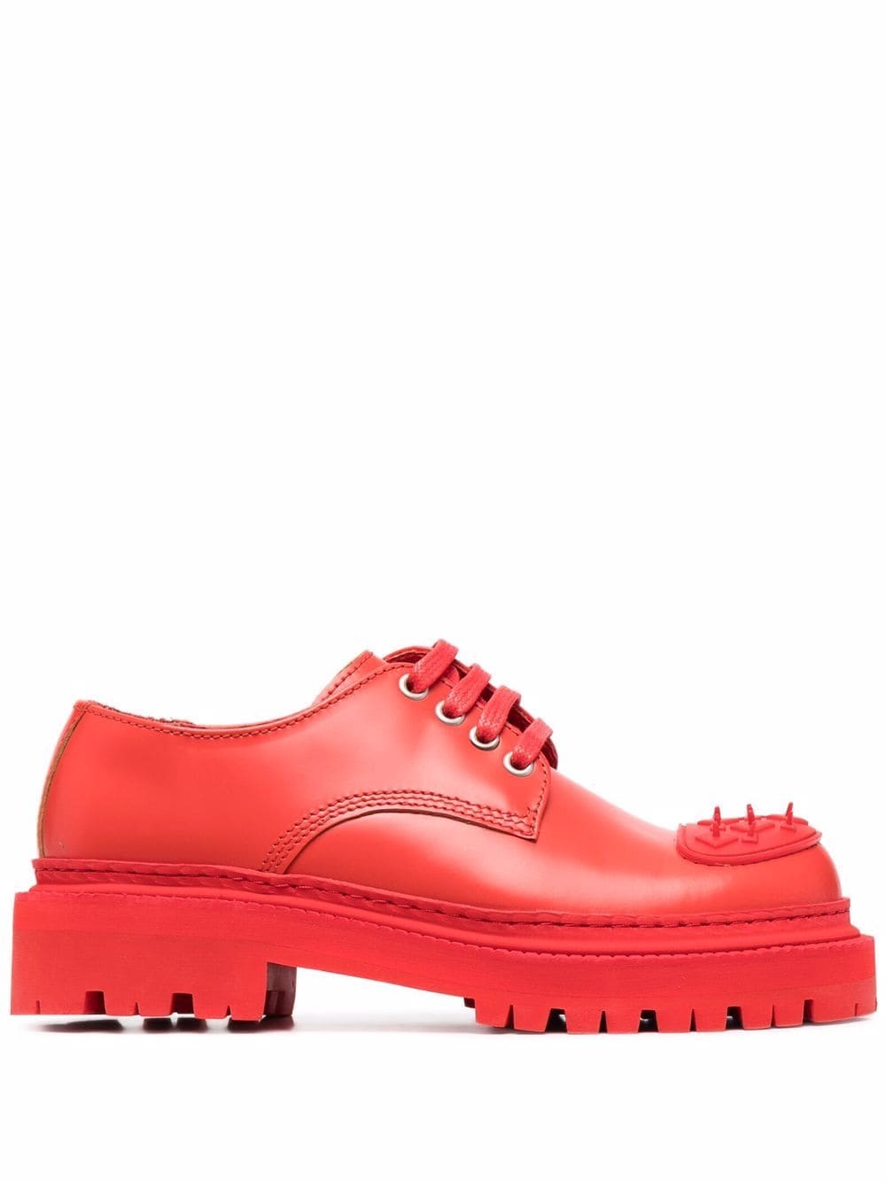 CamperLab Eki lace-up leather shoes - Red von CamperLab