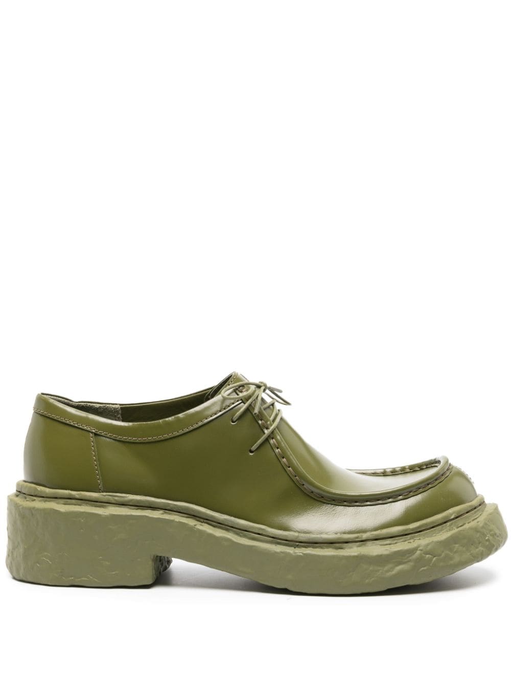 CamperLab Vamonos leather derby shoes - Green von CamperLab