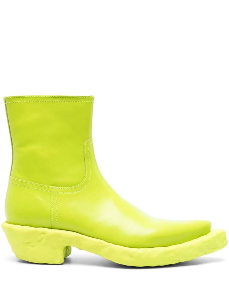 CamperLab Venga chunky-sole leather boots - Green von CamperLab