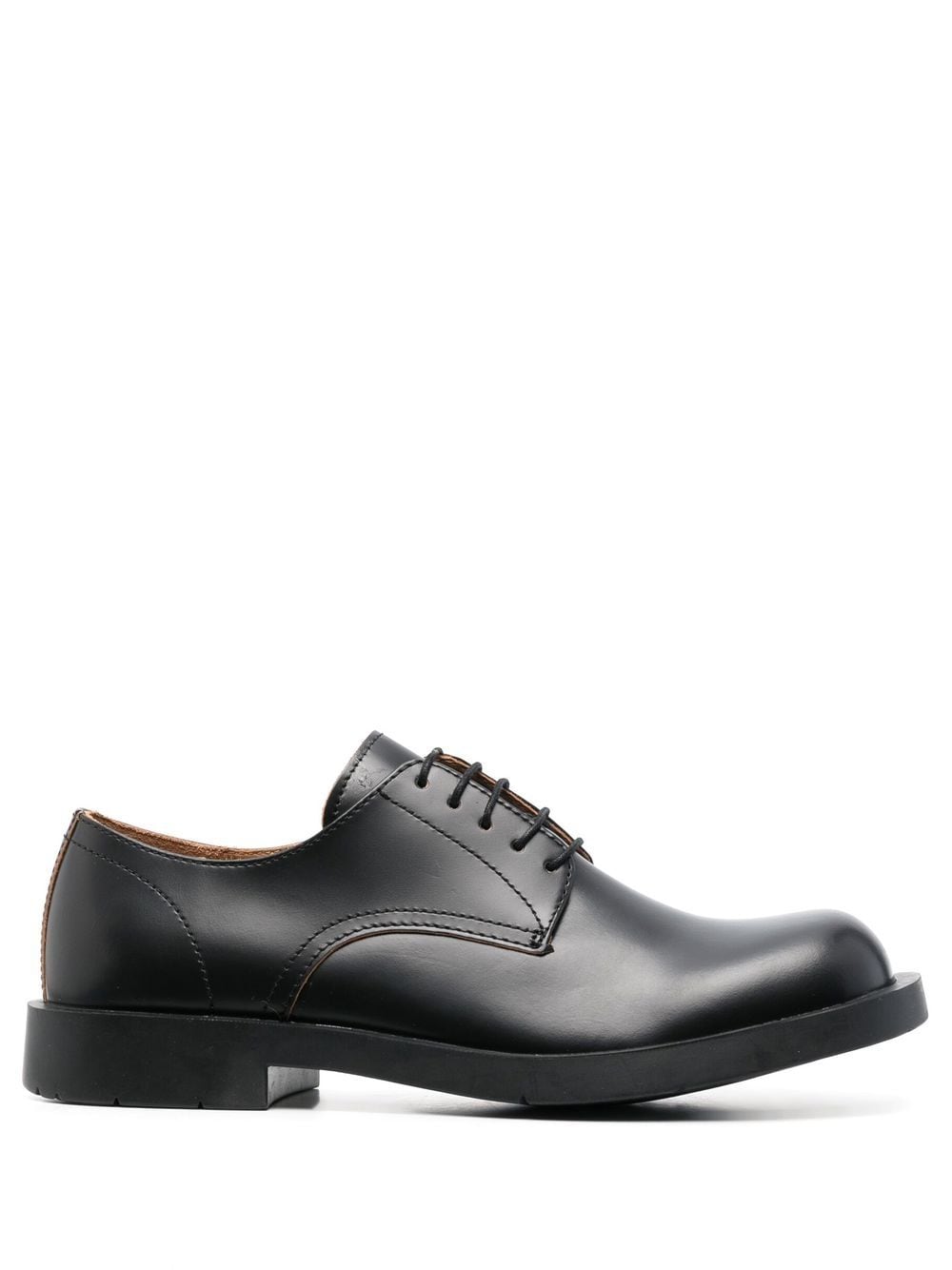 CamperLab square-toe leather Derby shoes - Black von CamperLab