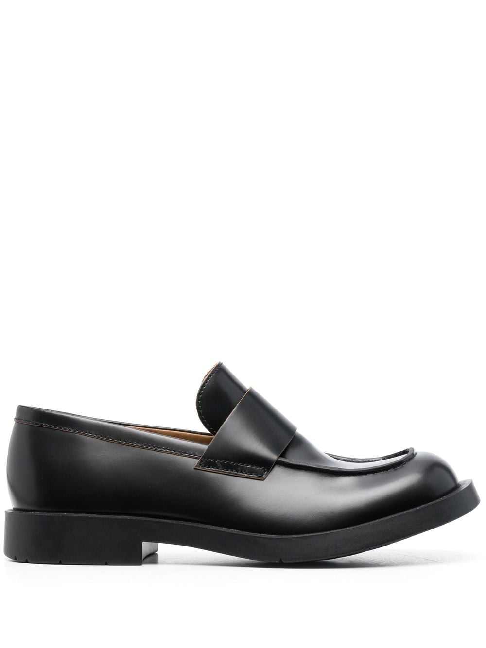 CamperLab square-toe leather loafers - Black von CamperLab