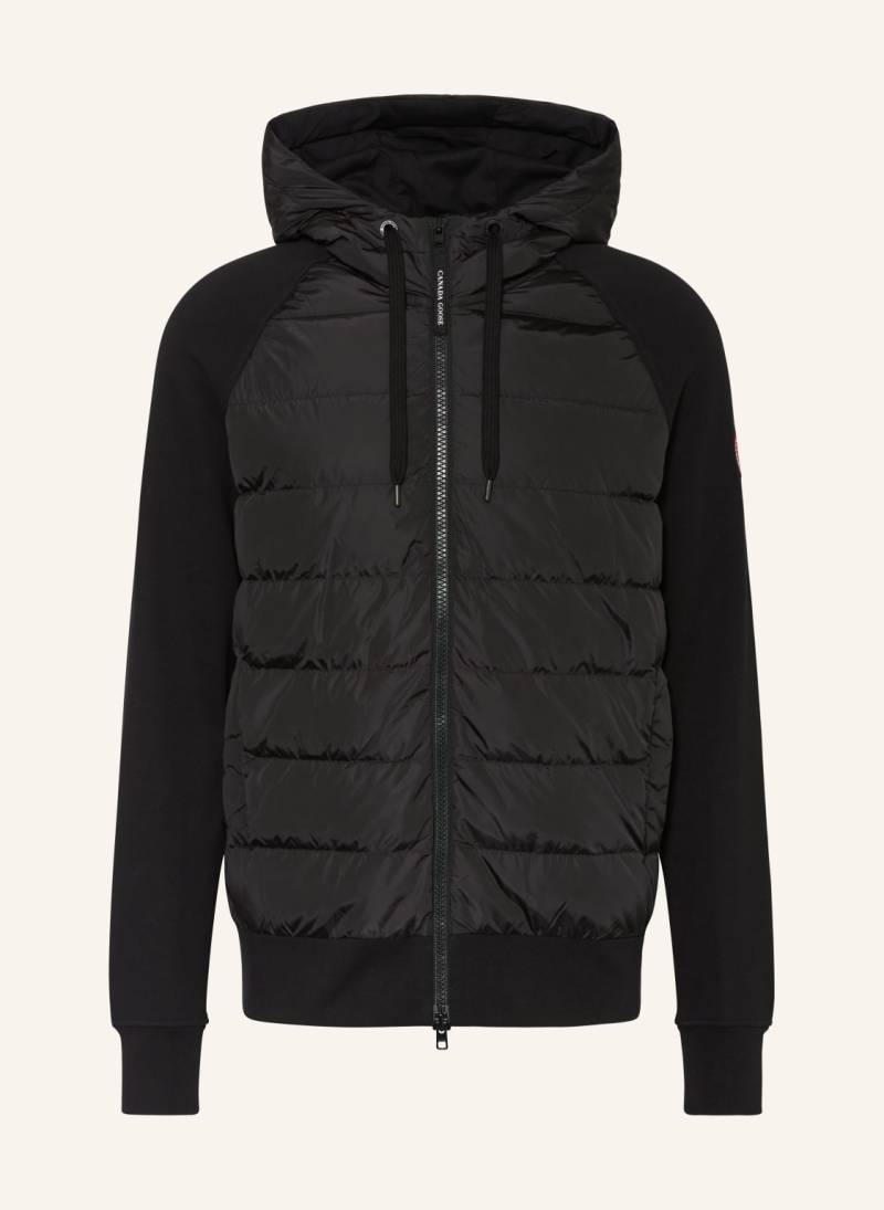 Canada Goose Sweatjacke Hybridge Huron Im Materialmix schwarz von Canada Goose