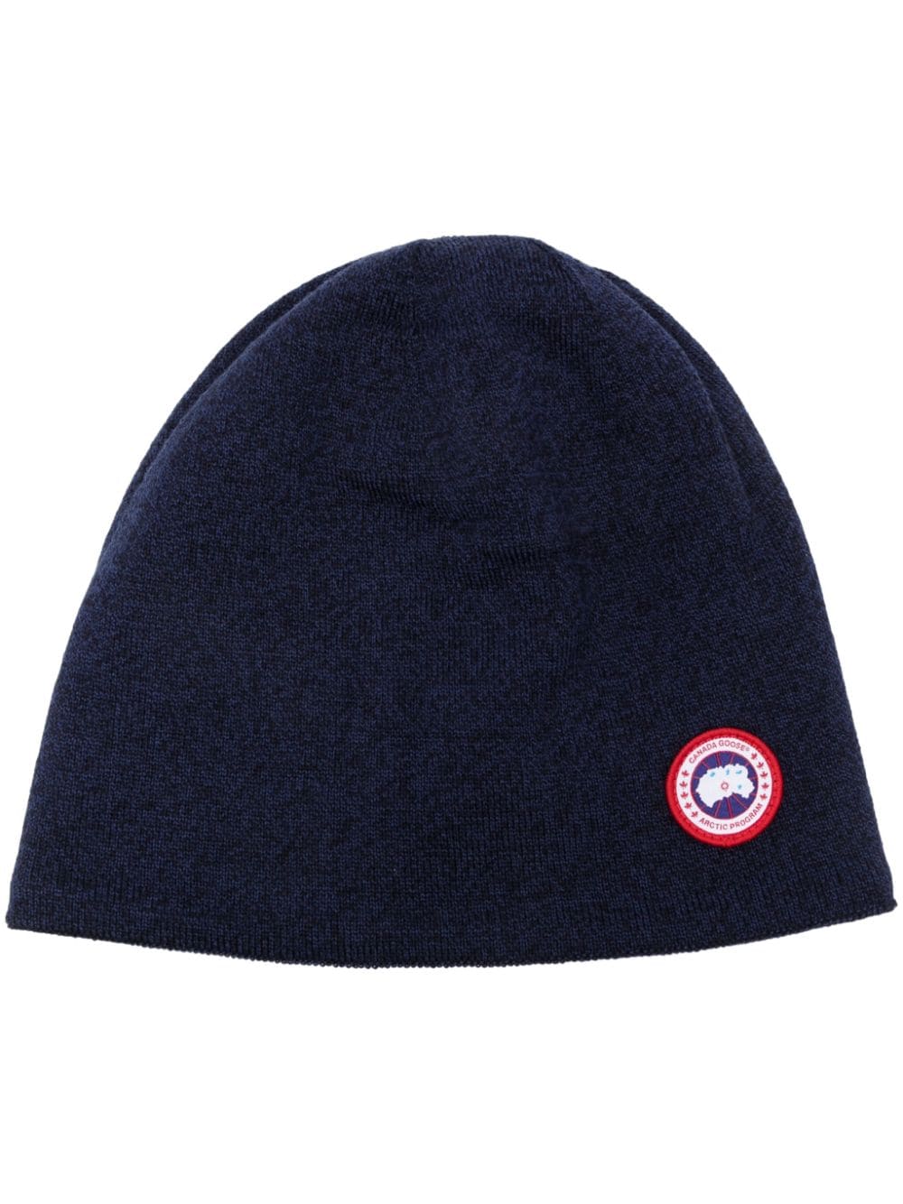 Canada Goose logo-appliqué wool blend beanie - Blue von Canada Goose