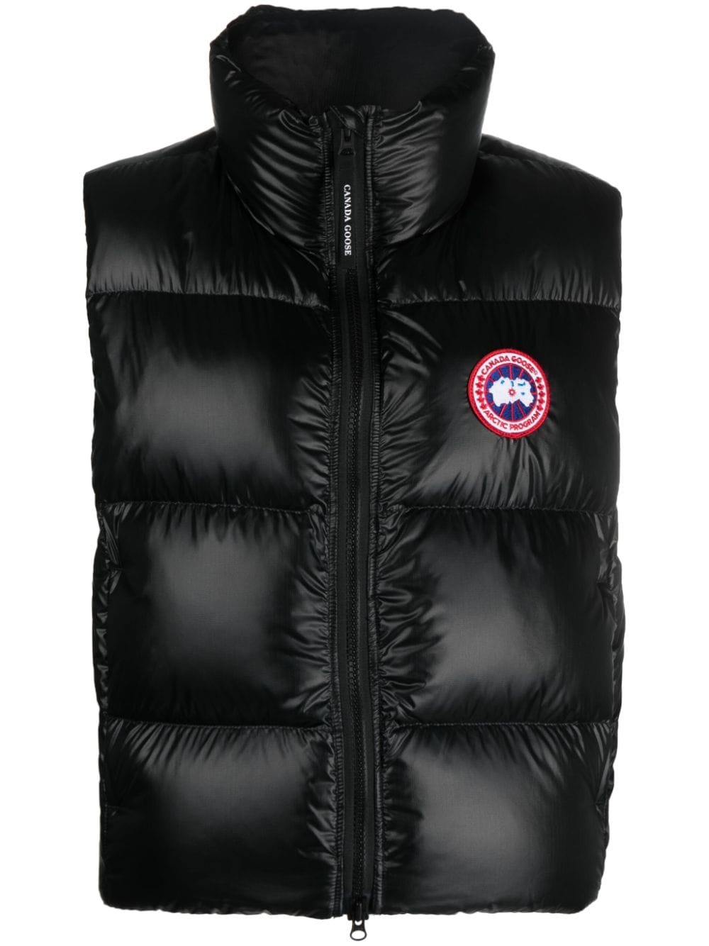 Canada Goose Cypress logo-patch puffer vest - Black von Canada Goose