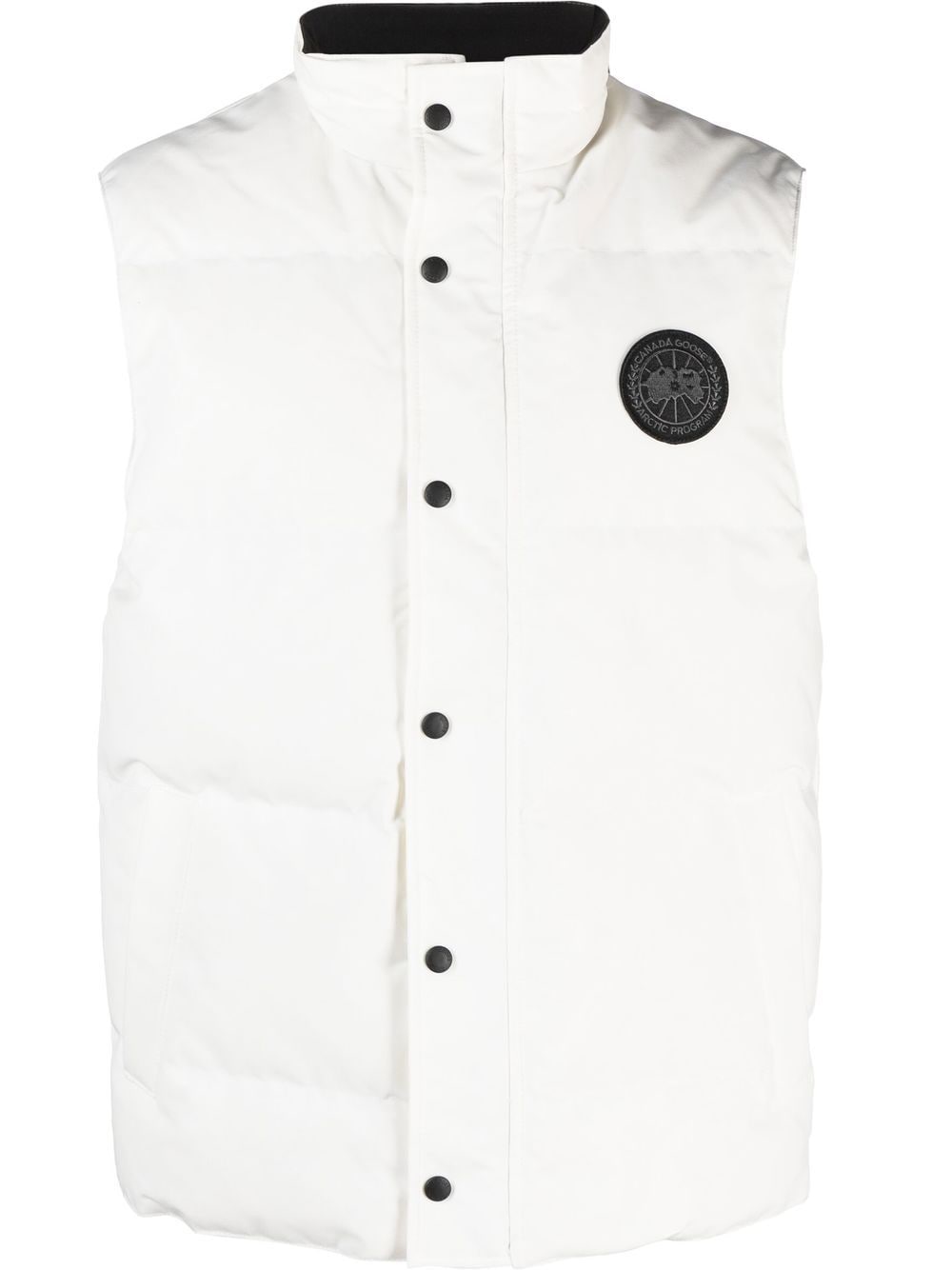 Canada Goose logo-patch padded gilet - White von Canada Goose