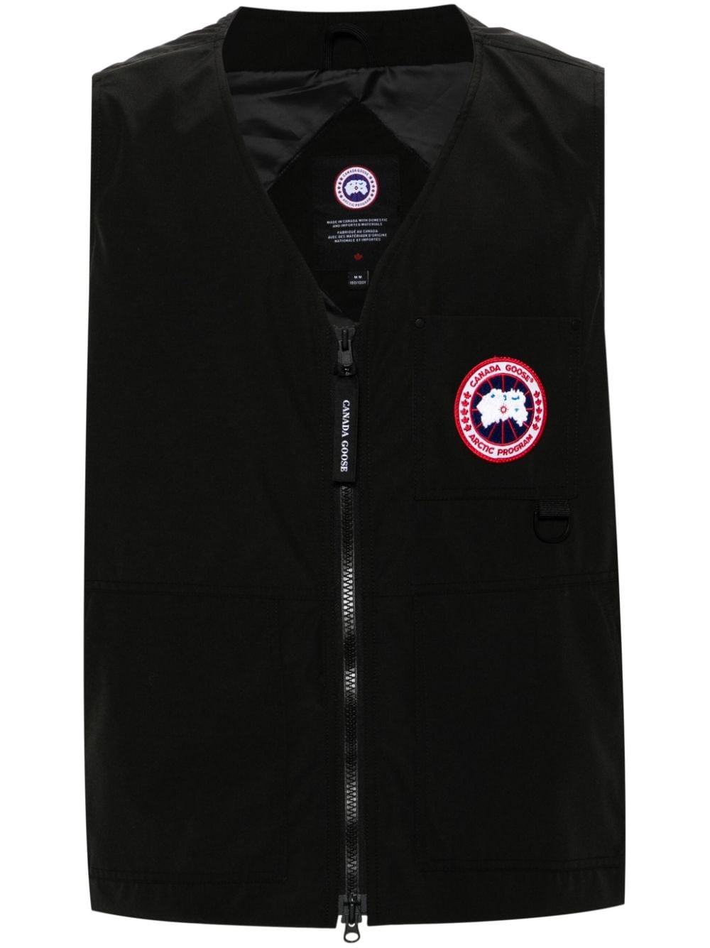 Canada Goose logo-patch zip-up vest - Black von Canada Goose