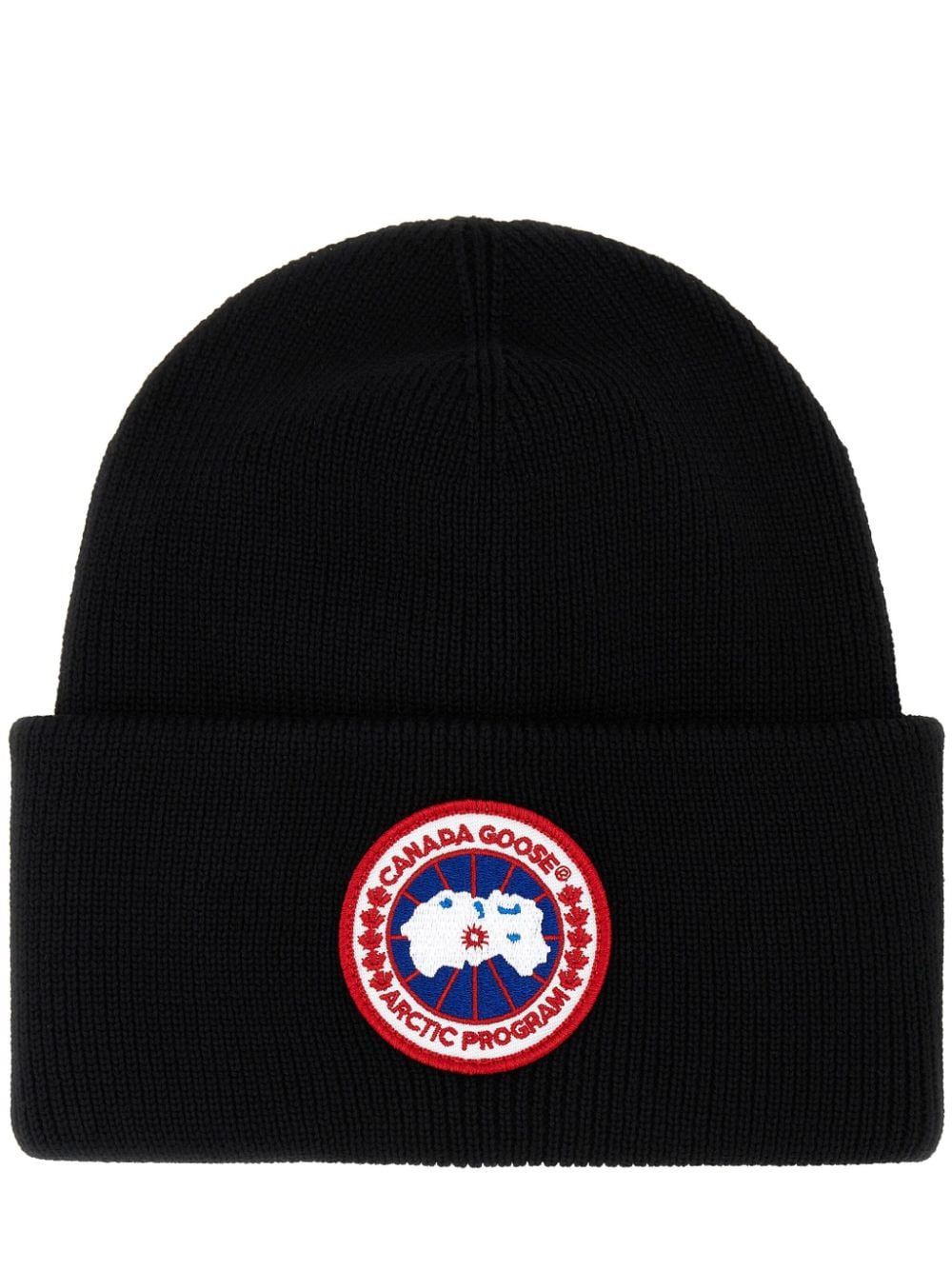 Canada Goose logo wool beanie - Black von Canada Goose