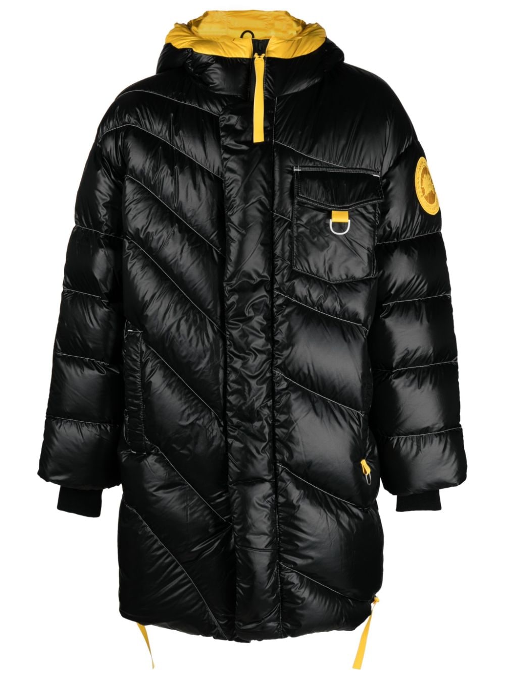 Canada Goose x Pyer Moss hooded quilted down coat - Black von Canada Goose