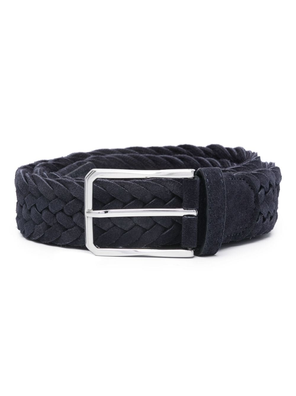 Canali braided suede belt - Blue von Canali