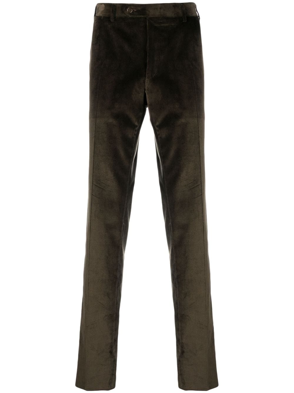 Canali corduroy straight-leg jeans - Green von Canali