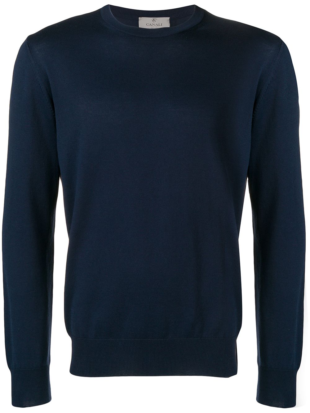 Canali crew neck jumper - Blue von Canali