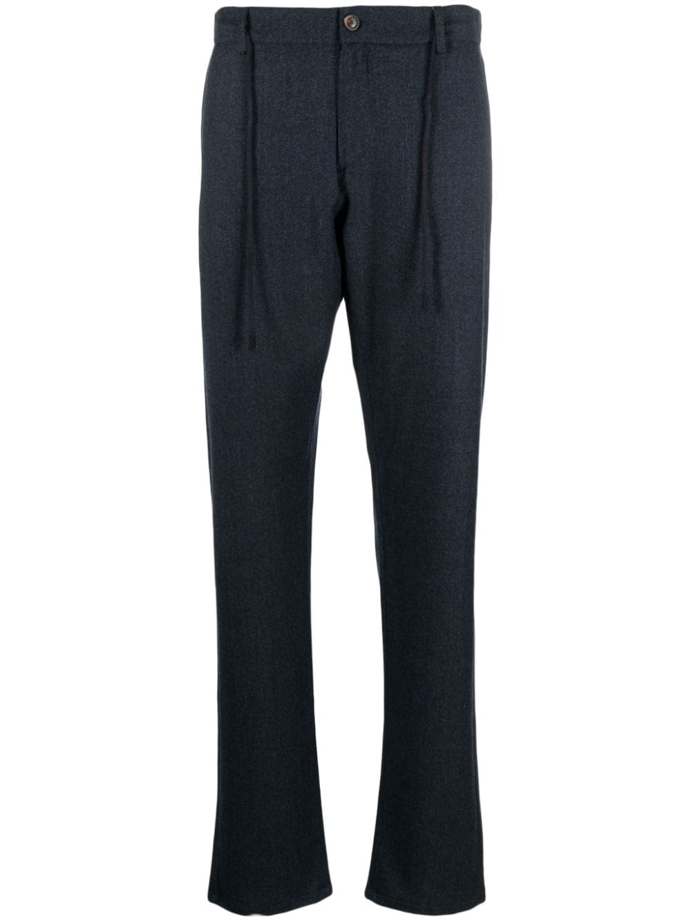 Canali drawstring-waist wool trousers - Blue von Canali