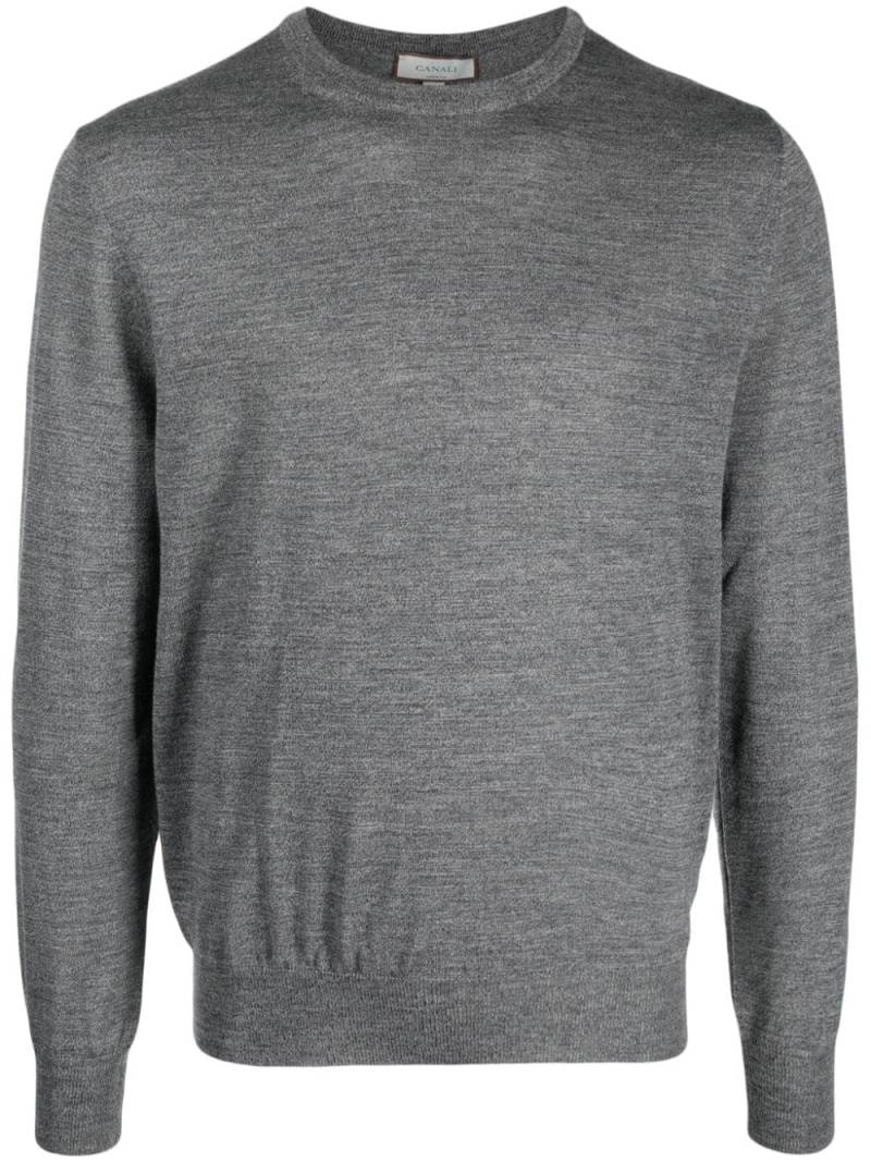 Canali fine-knit merino wool jumper - Grey von Canali