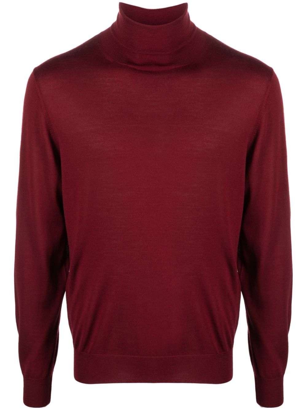 Canali fine-knit roll-neck jumper - Red von Canali