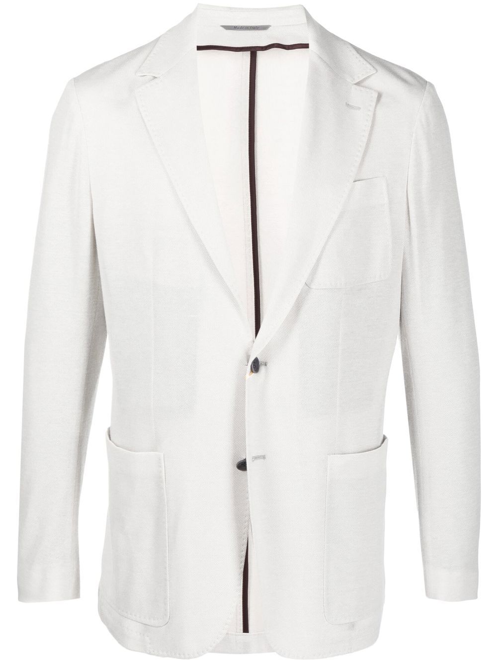 Canali fitted single-breasted button blazer - Grey von Canali