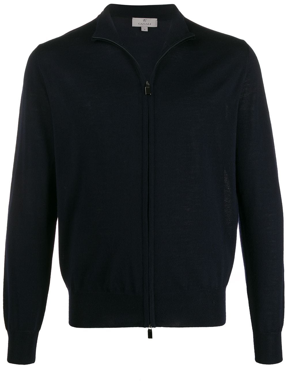 Canali long-sleeve zip-front cardigan - Blue von Canali