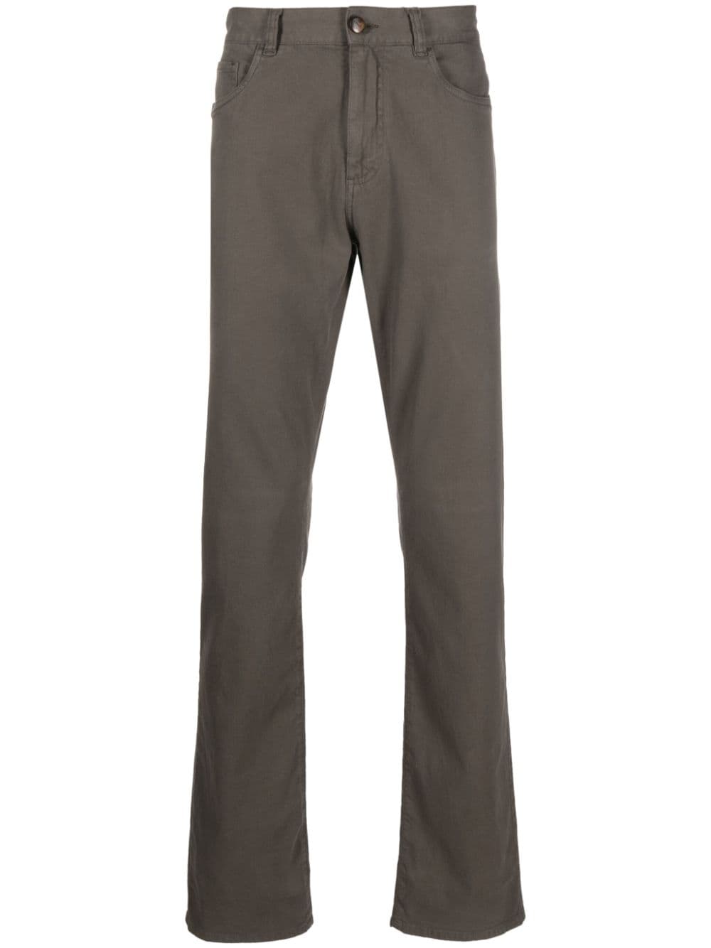Canali low-rise slim-fit jeans - Brown von Canali