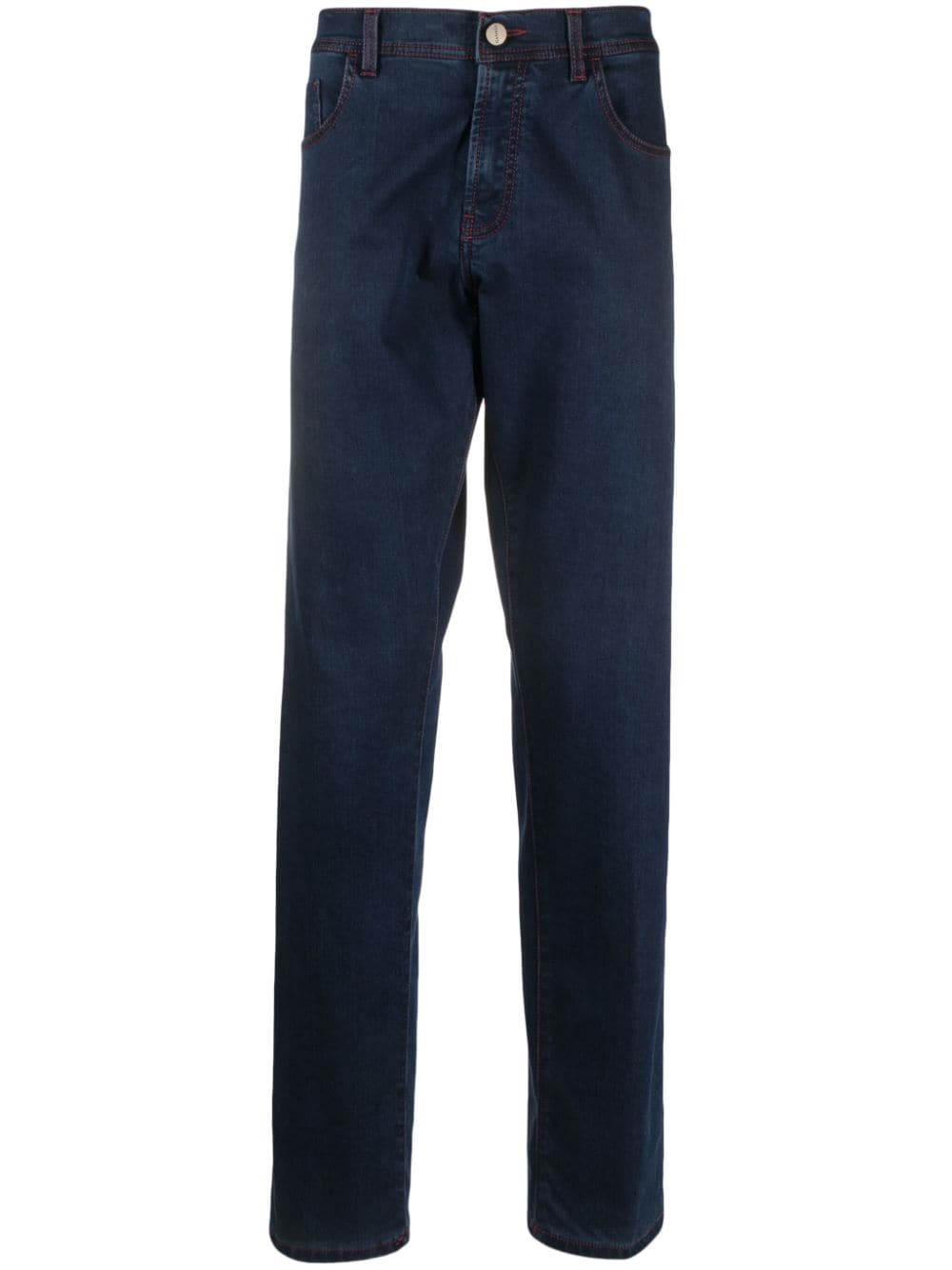 Canali mid-rise straight-leg jeans - Blue von Canali