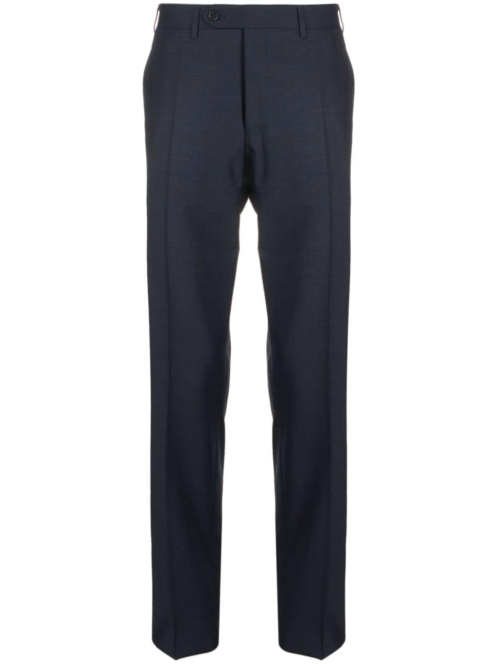 Canali mid-rise stretch-wool tailored trousers - Blue von Canali