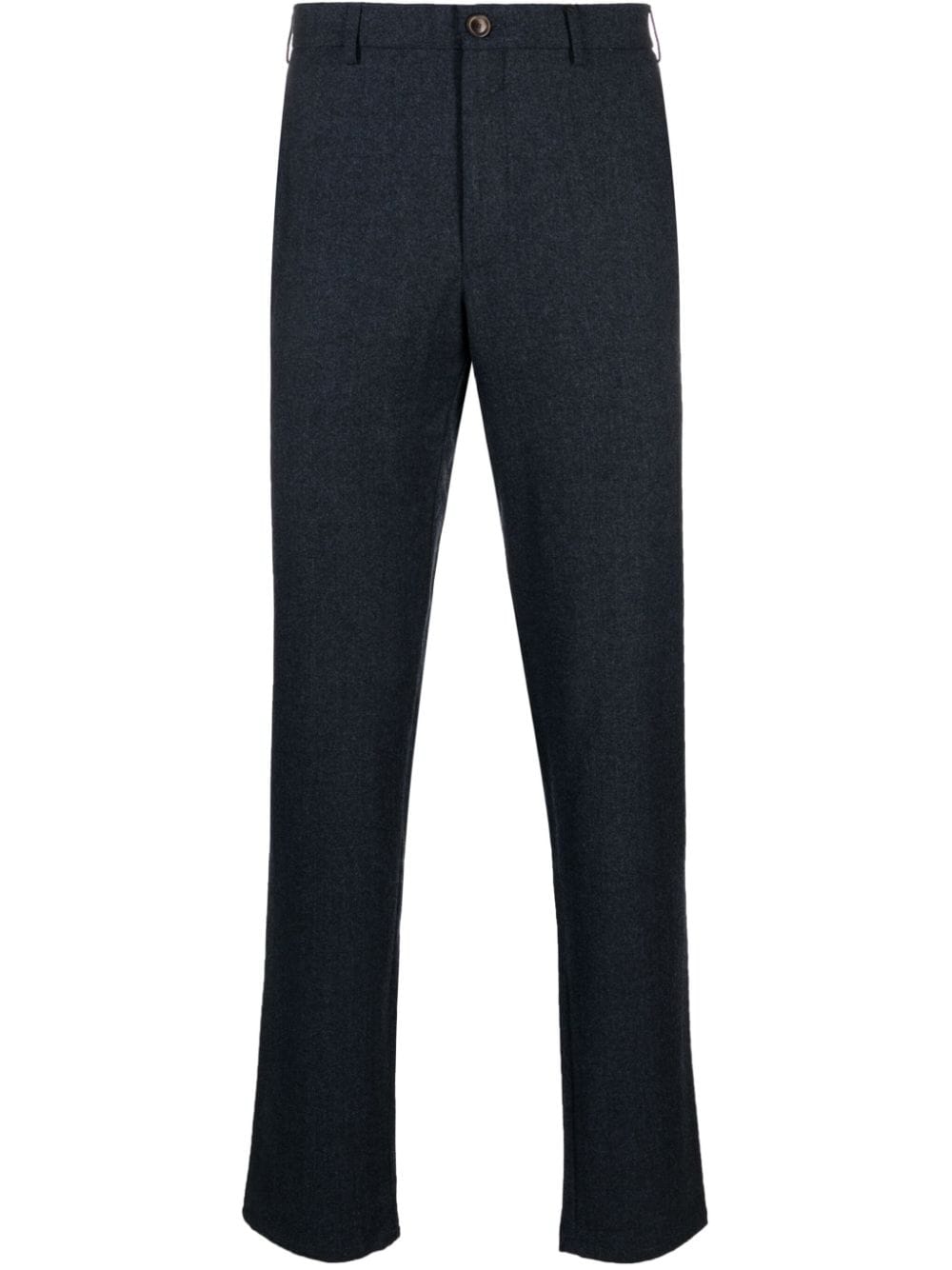 Canali mid-rise tailored wool trousers - Blue von Canali