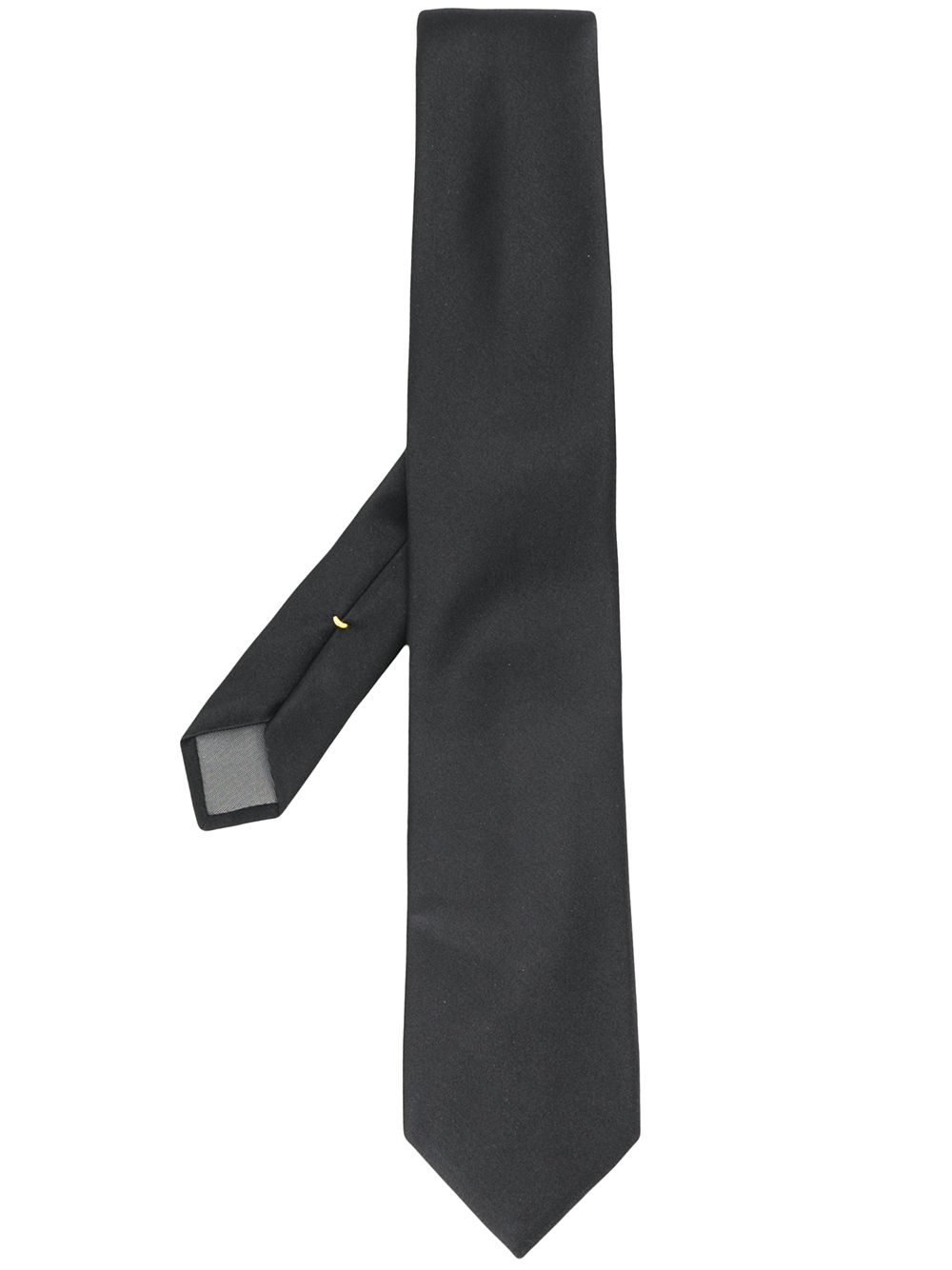 Canali pointed tip silk tie - Black von Canali