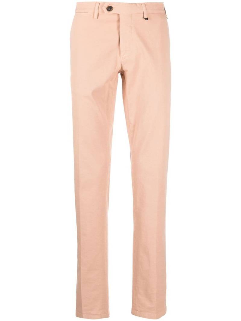 Canali pressed-crease cotton chinos - Orange von Canali