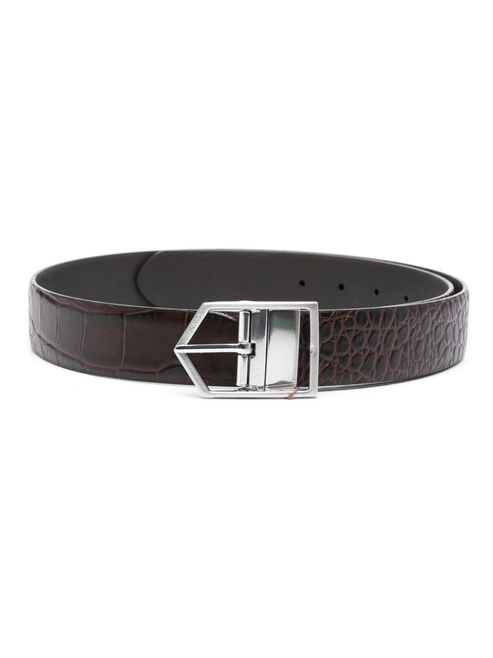 Canali reversible leather belt - Brown von Canali