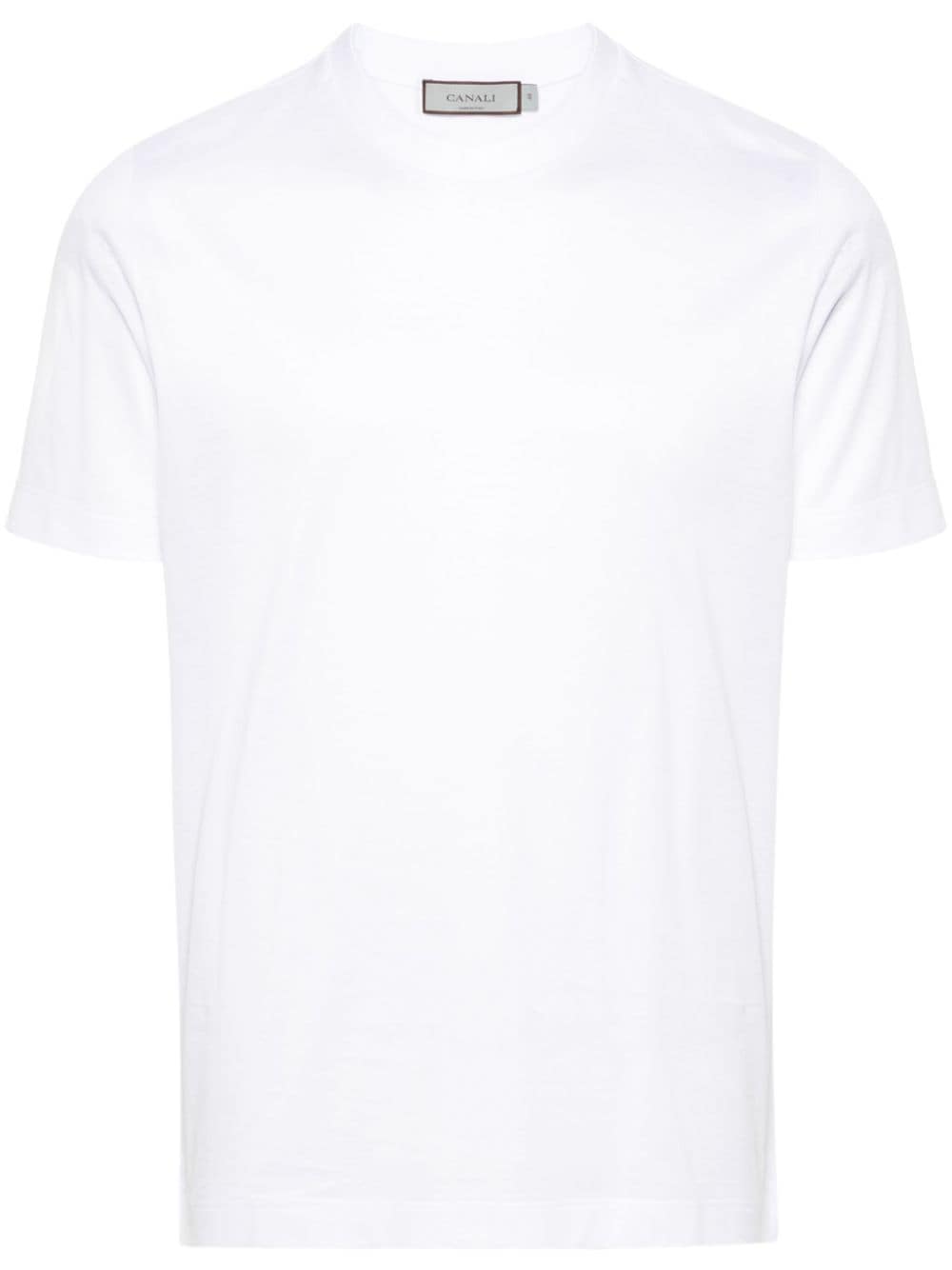Canali short-sleeve cotton T-shirt - White von Canali