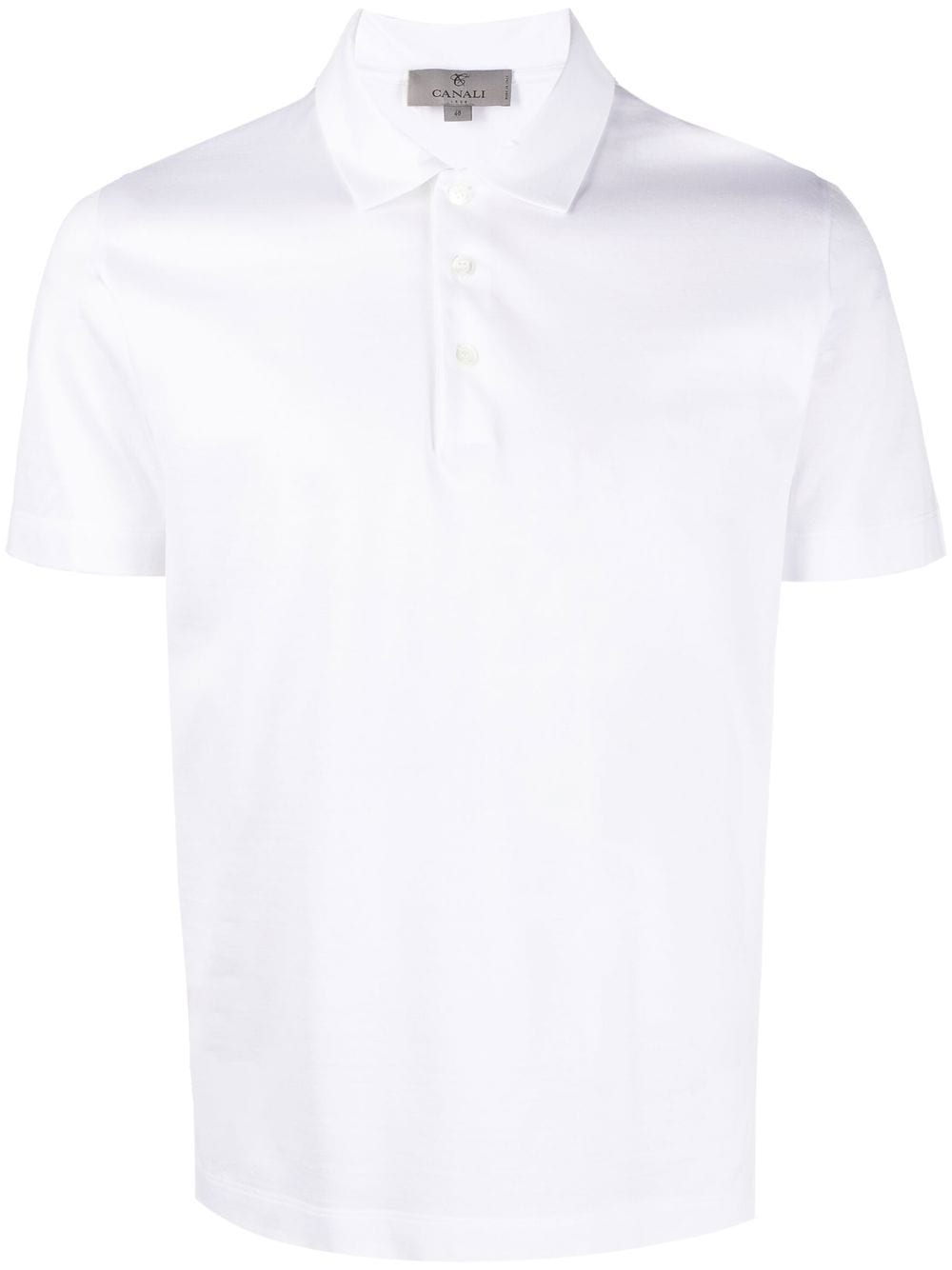 Canali short-sleeved polo shirt - White von Canali
