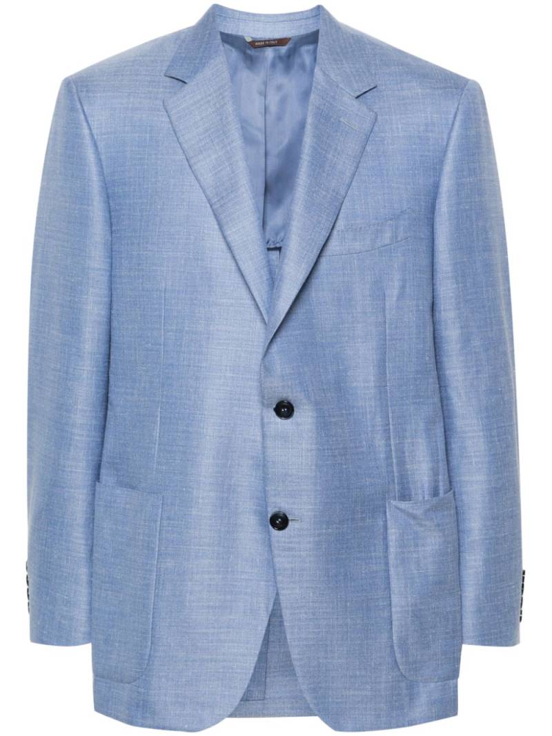 Canali single-breasted blazer - Blue von Canali