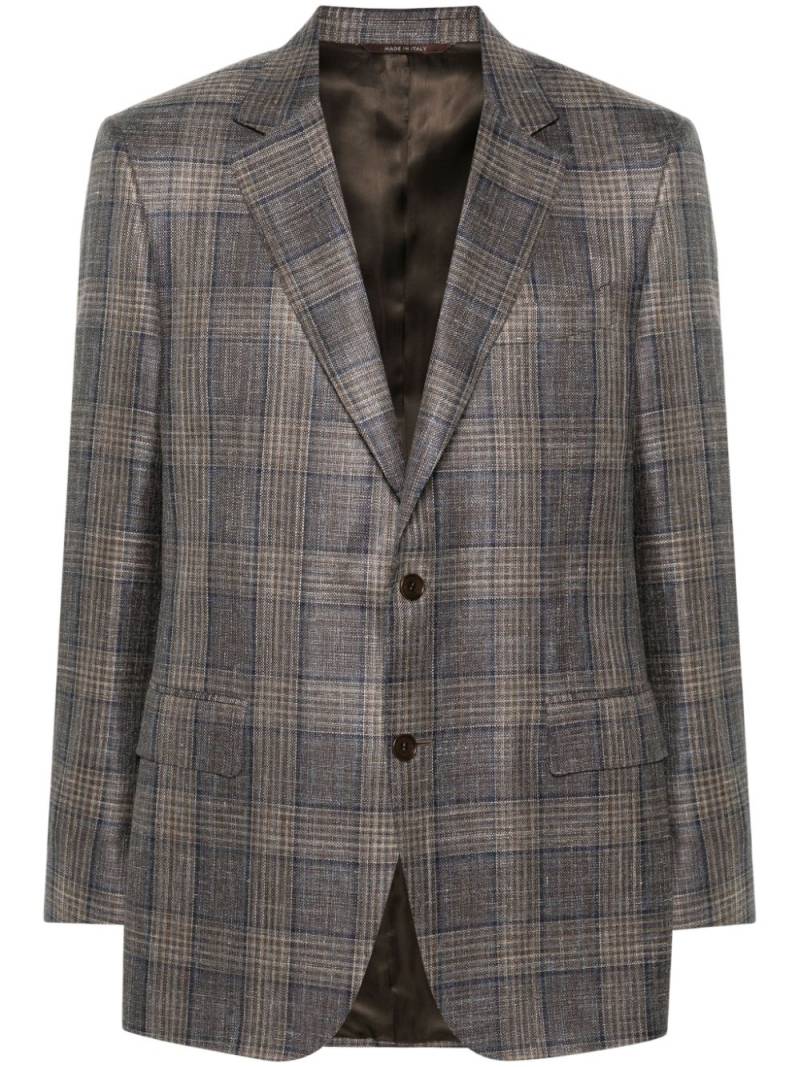 Canali single-breasted blazer - Brown von Canali