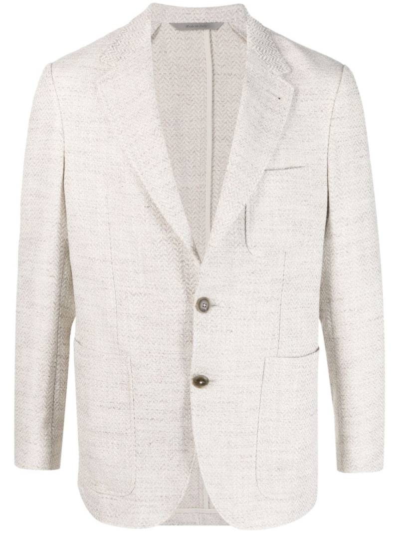 Canali single-breasted blazer - Neutrals von Canali