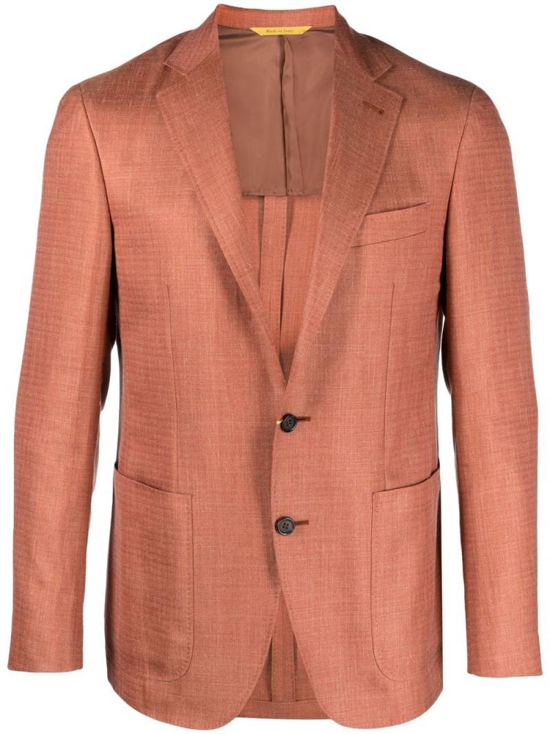 Canali single-breasted blazer - Orange von Canali