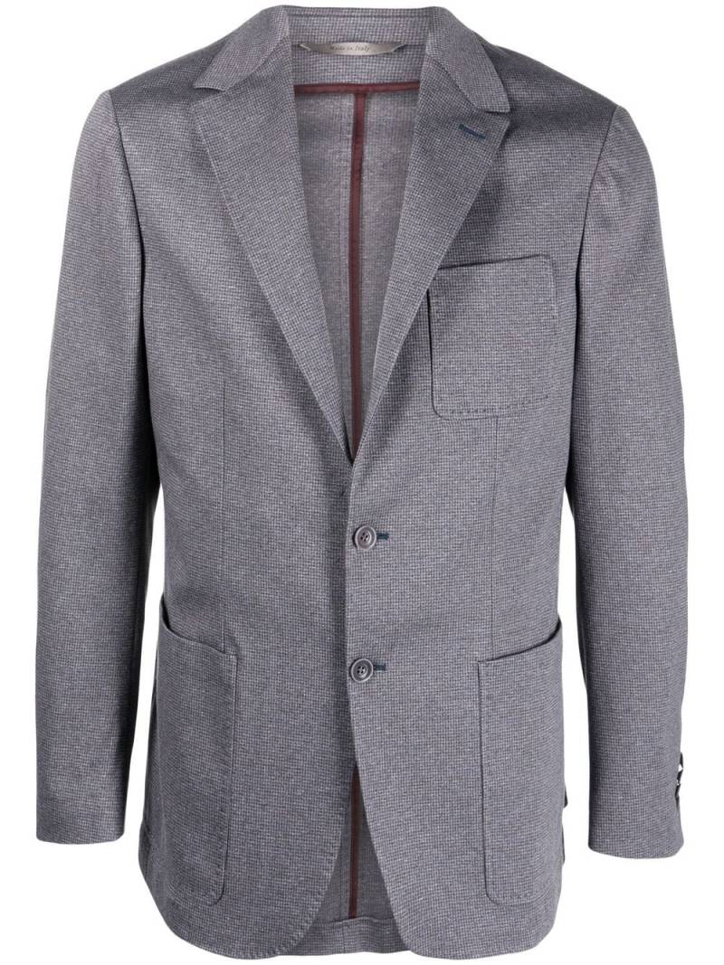 Canali single-breasted cotton blazer - Grey von Canali