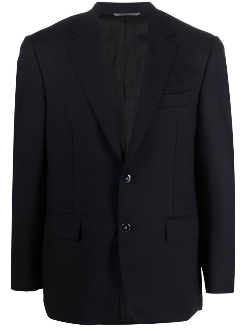 Canali single-breasted wool blazer - Blue von Canali