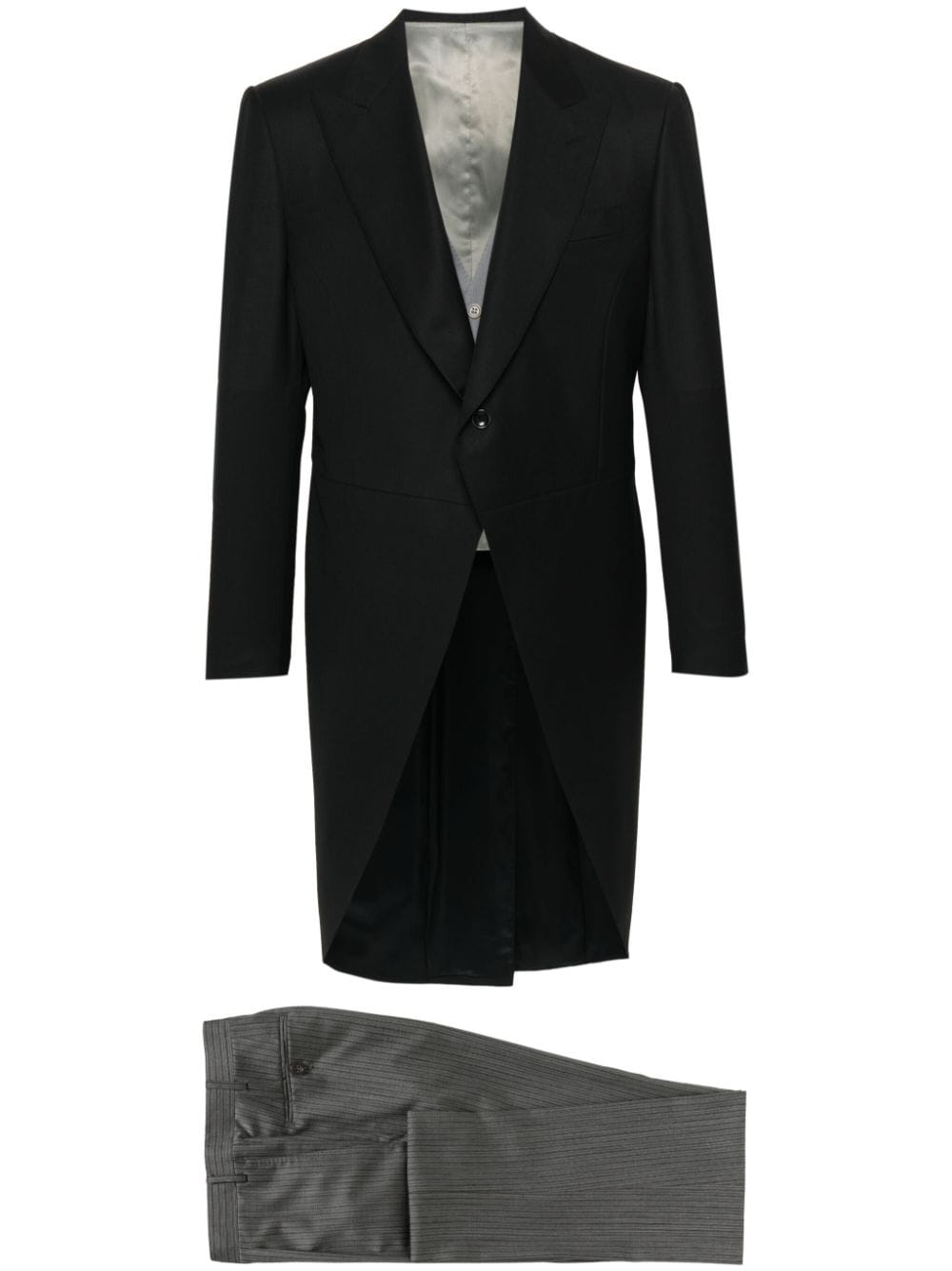 Canali single-breasted wool suit - Black von Canali