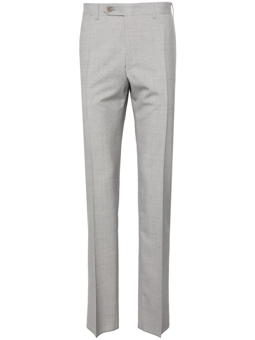 Canali tapered-leg wool tailored trousers - Grey von Canali