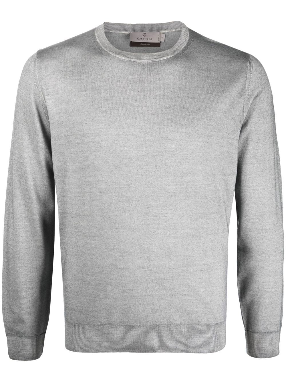 Canali wool fine-knit jumper - Grey von Canali