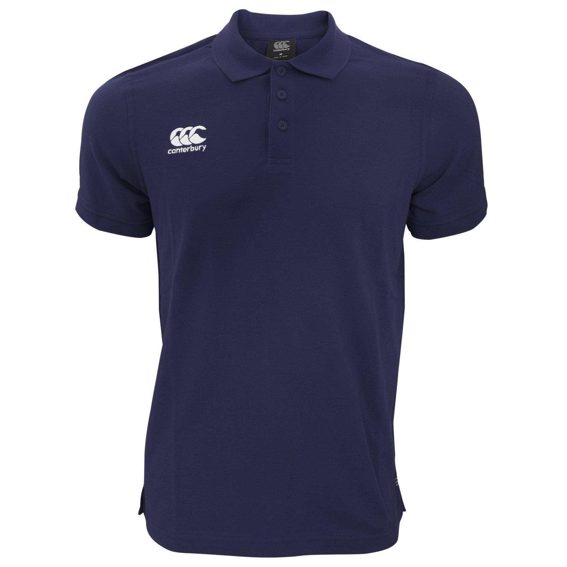 Waimak Kurzarm Pique Polo Herren Marine L von Canterbury