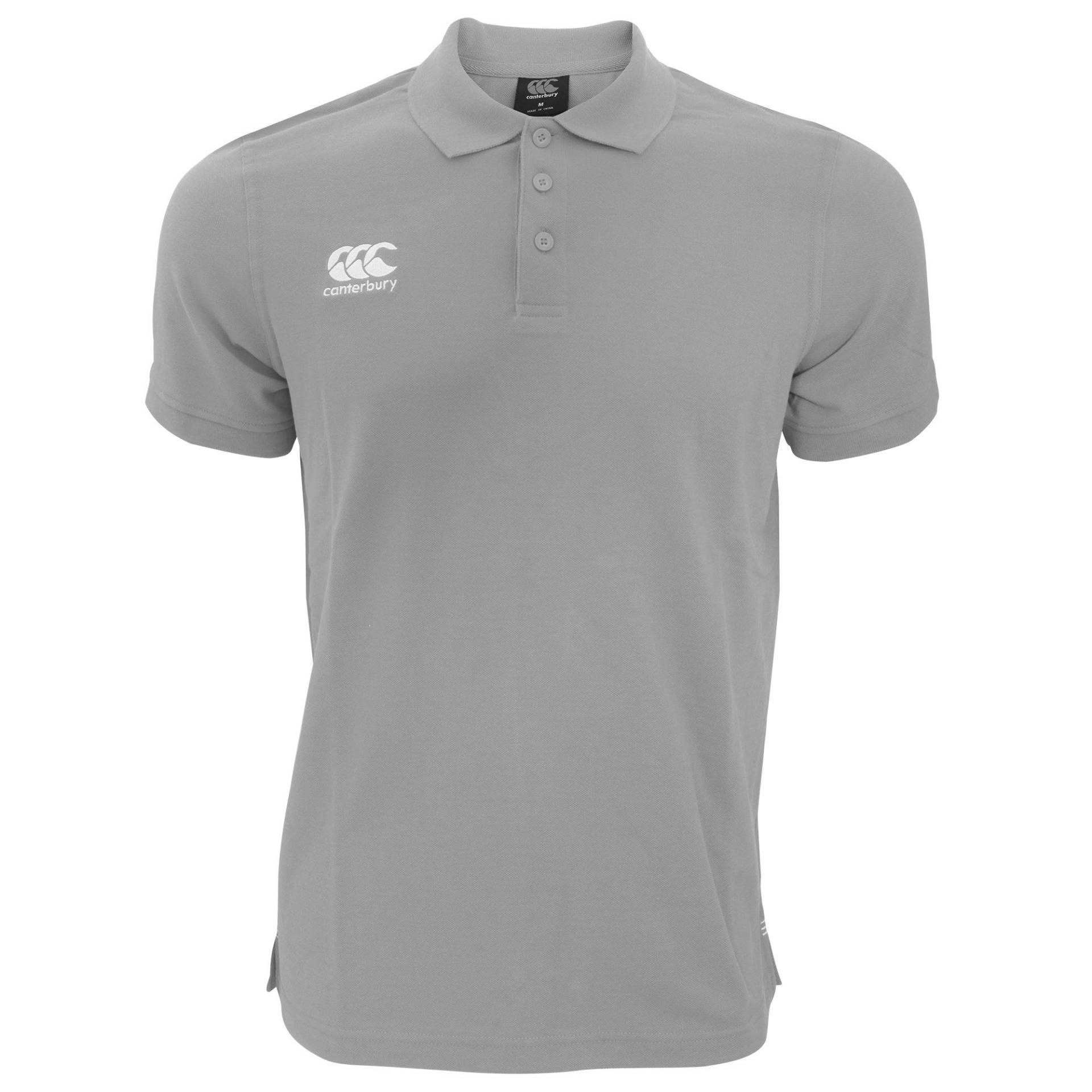 Waimak Kurzarm Pique Polo Herren Taubengrau L von Canterbury