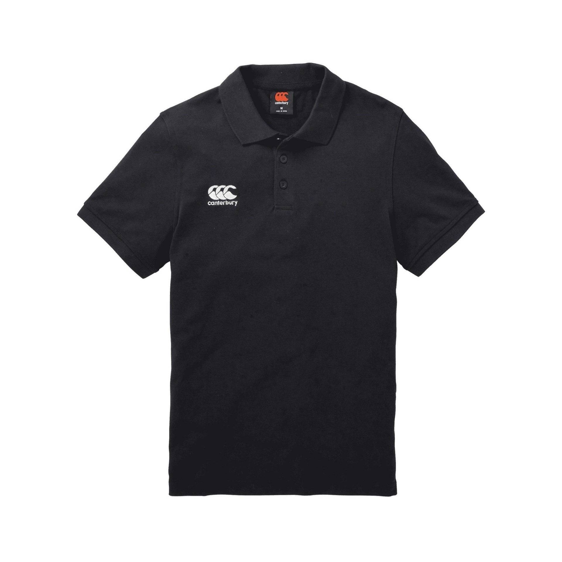 Poloshirt Damen Schwarz L von Canterbury