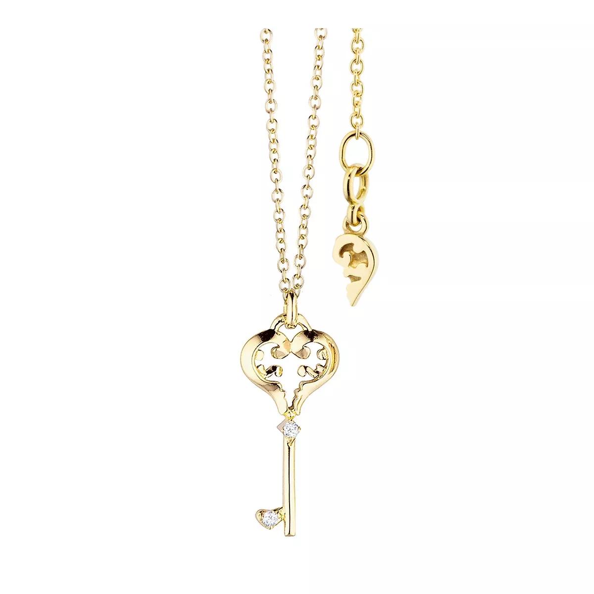 Capolavoro Armbanduhr - necklace "Joy", 4 diamonds brilliant cut 0.01ct, l - Gr. unisize - in Gold - für Damen von Capolavoro