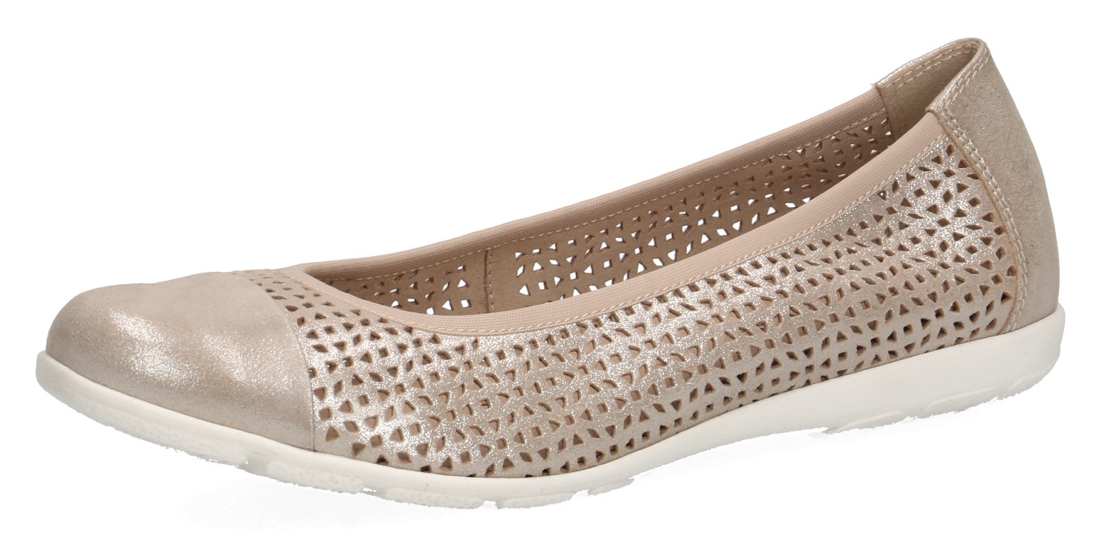 Caprice Ballerina, Slipper, Sommerschuh, Schlupfschuh mit Perforation von Caprice