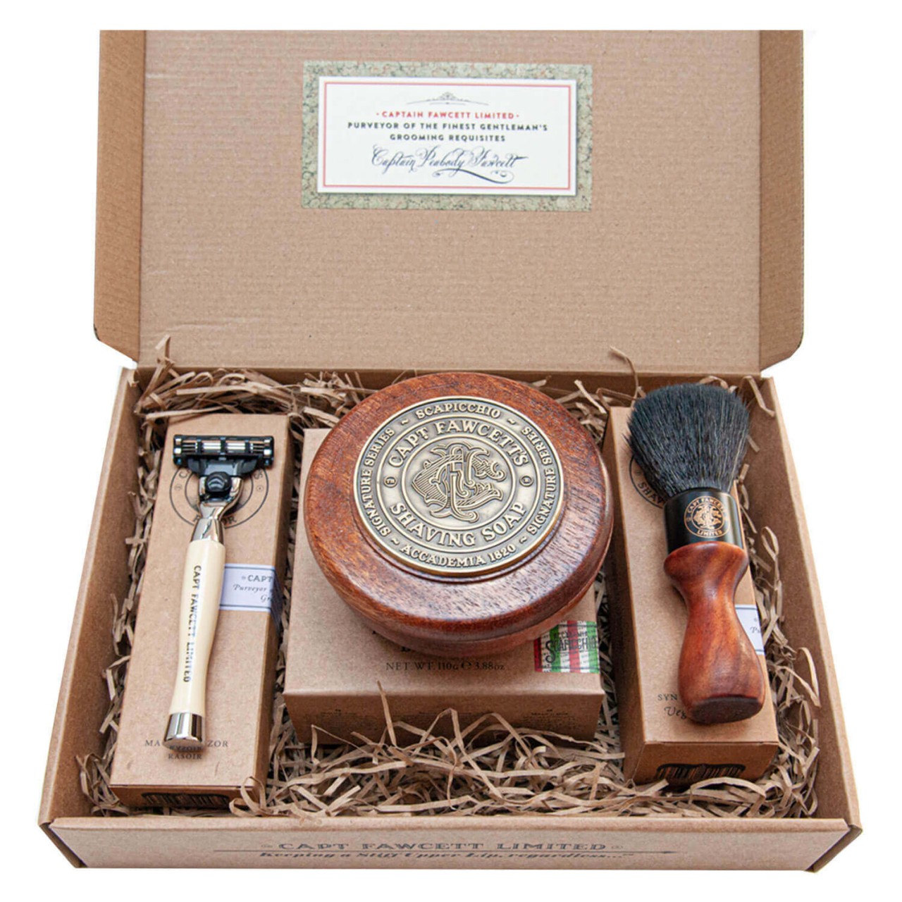 Capt. Fawcett Care - Scapicchio Shaving Soap Set von Captain Fawcett