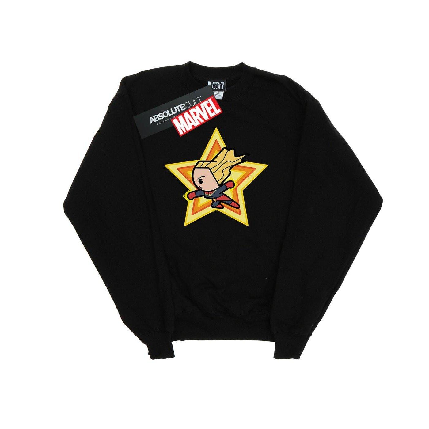 Sweatshirt Mädchen Schwarz 116 von Captain Marvel