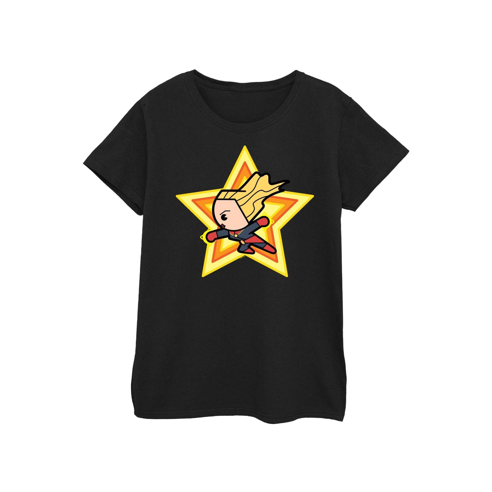 Tshirt Damen Schwarz XXL von Captain Marvel