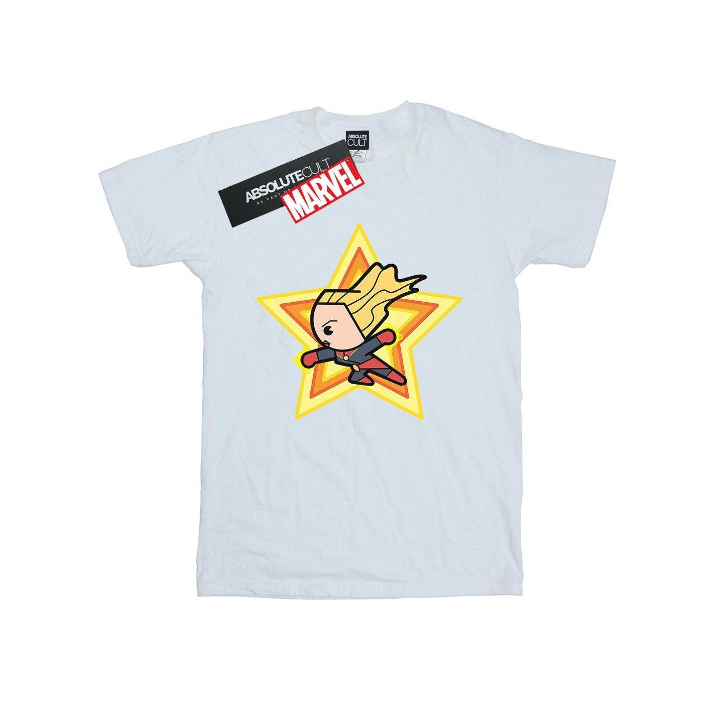 Tshirt Mädchen Weiss 116 von Captain Marvel